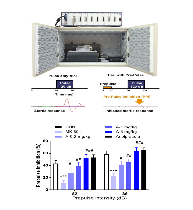 Prepulse inhibition test